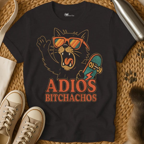 MewTee Black / S Adios Bitchachos Shirt | Cat Tee