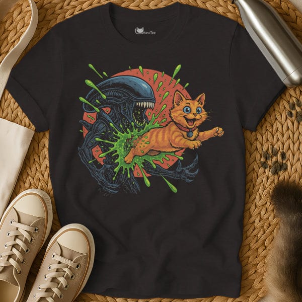 MewTee Black / S Alien Chestburster Shirt | Cat Tee