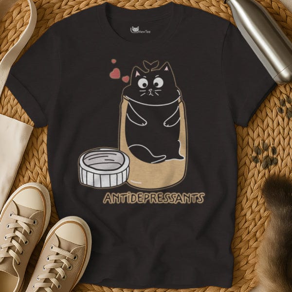 MewTee Black / S Antidepressants Shirt | Cat Tee