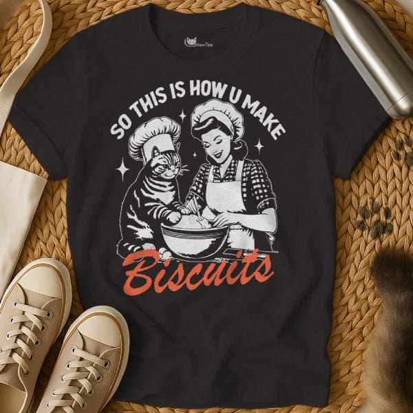 MewTee Black / S Biscuits T Shirt | Cat Tee