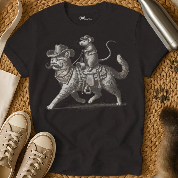 MewTee Black / S Cat And Rat Shirt | Cat Tee