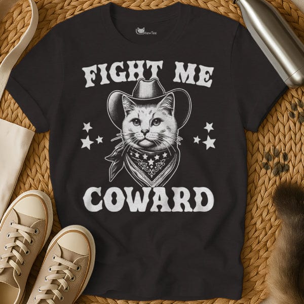 MewTee Black / S Fight Me Coward Shirt