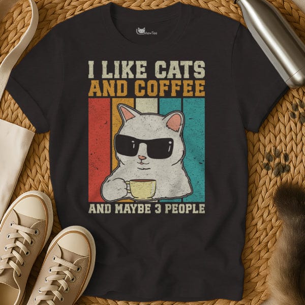 MewTee Black / S I Like Cats and Maybe 3 People Shirt