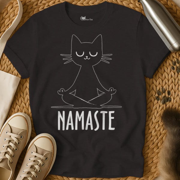 MewTee Black / S Namaste T-Shirt | Cat Tee