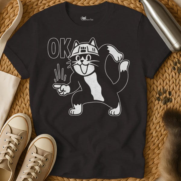 MewTee Black / S OK Shirt | Cat Tee