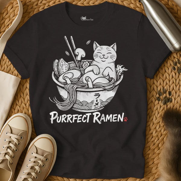 MewTee Black / S Purrfect Ramen Tee