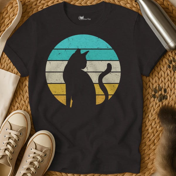 MewTee Black / S Retro Cat Shirt | Cat Tee