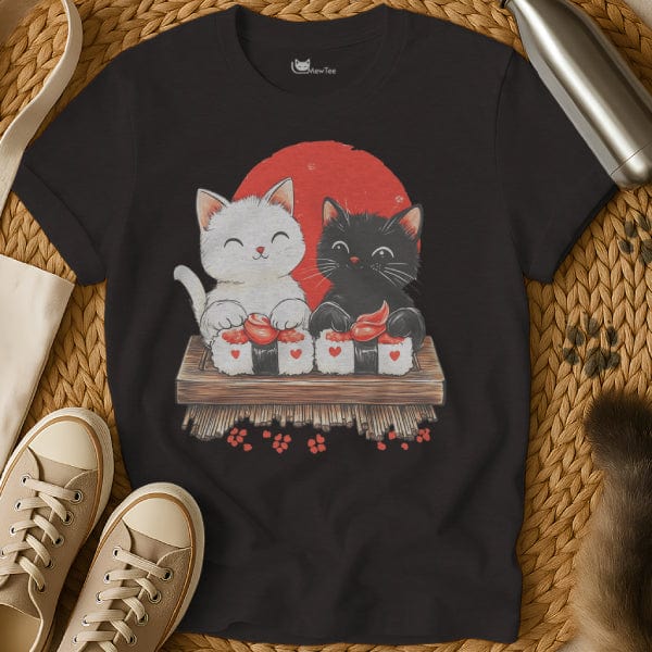 MewTee Black / S Sushi Cats Shirt | Cat Tee
