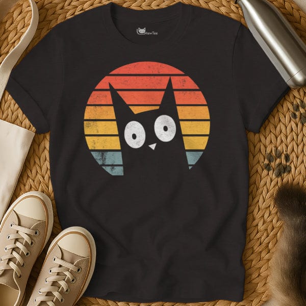 MewTee Black / S Wondering Cat Tee