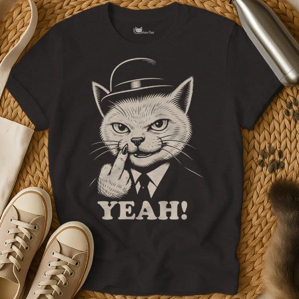 MewTee Black / S Yeah Shirt | Cat Tee
