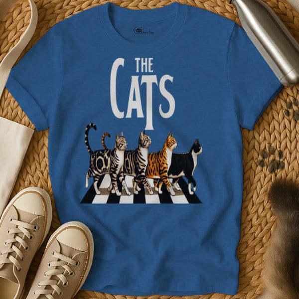 MewTee Blue / S Abbey Road Shirt | Cat Tee