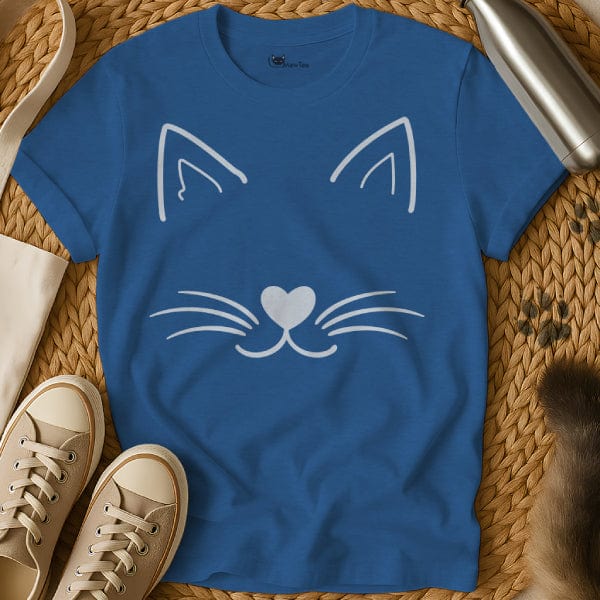 MewTee Blue / S Cat Face Shirt | Cat Tee