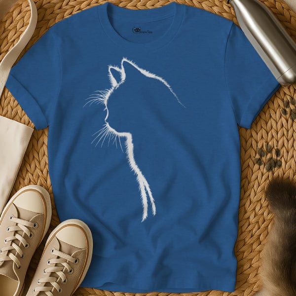 MewTee Blue / S Cat Silhouette Shirt