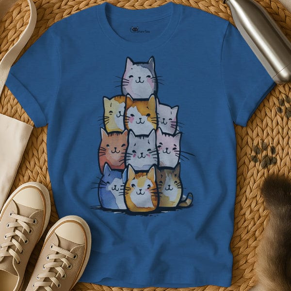 MewTee Blue / S Cat Tower Shirt | Cat Tee