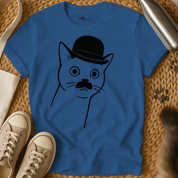 MewTee Blue / S Charlie Chaplin Shirt | Cat Tee