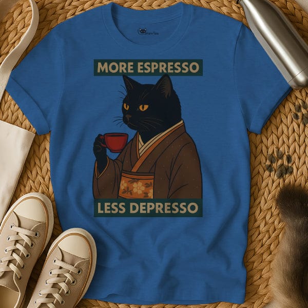 MewTee Blue / S Espresso T Shirt | Cat Tee