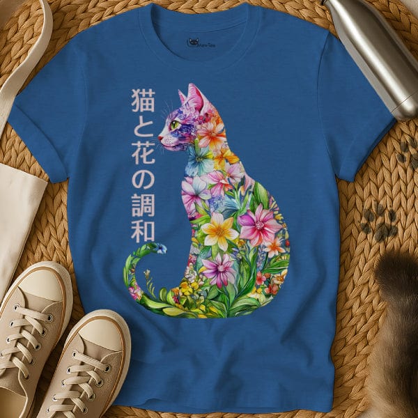 MewTee Blue / S Flower Cat | Cat Tee