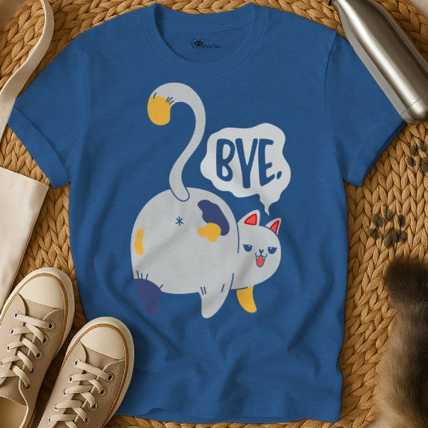 MewTee Blue / S Goodbye T Shirt | Cat Tee