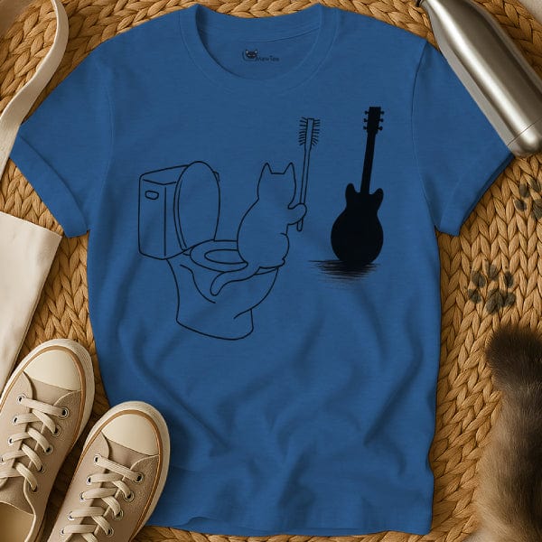 MewTee Blue / S Guitar Shirt | Cat Tee