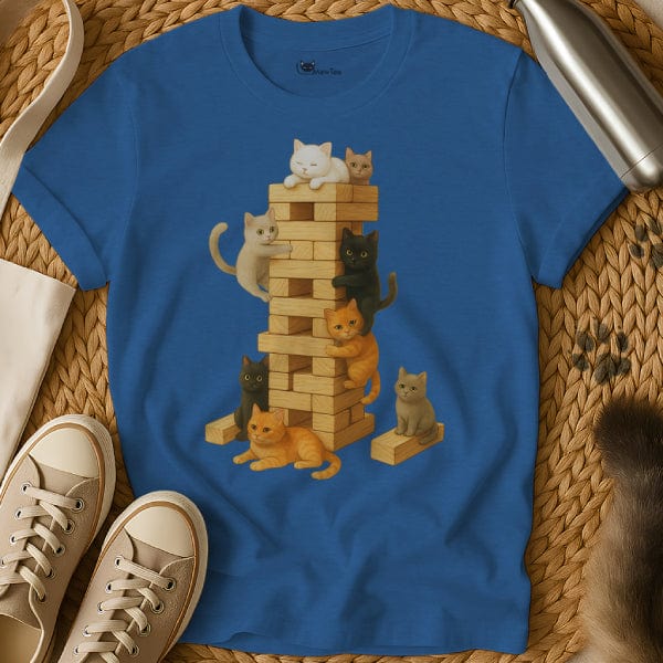 MewTee Blue / S Jenga Shirt | Cat Tee