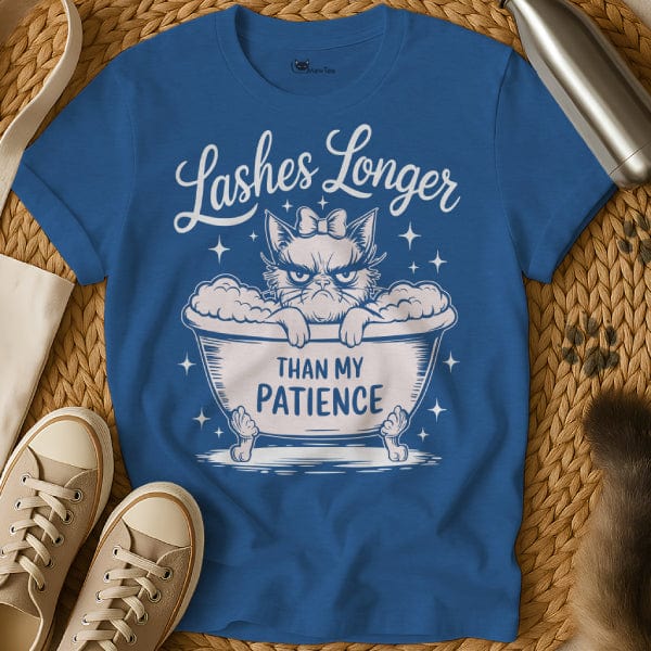 MewTee Blue / S Lashes T Shirt | Cat Tee
