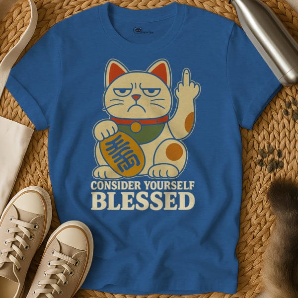 MewTee Blue / S Maneki Neko Shirt | Cat Tee