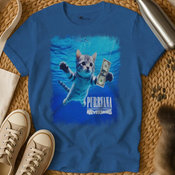 MewTee Blue / S Nirvana Nevermind Shirt | Cat Tee