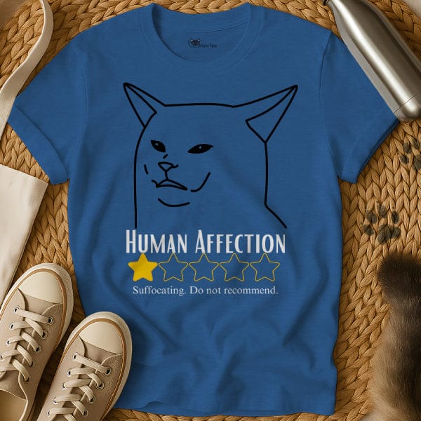 MewTee Blue / S One Star Review Shirt | Cat Tee