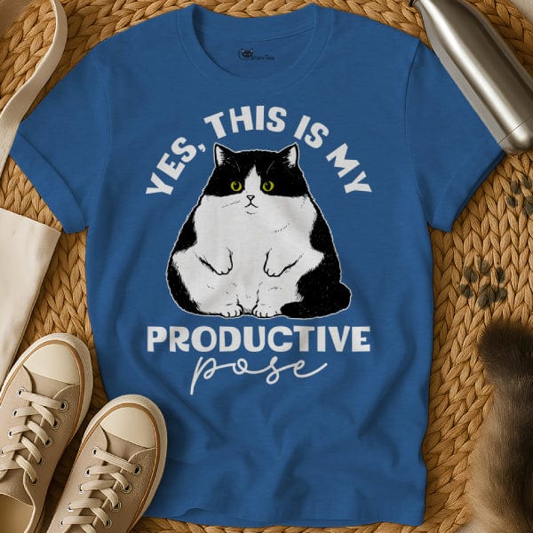 MewTee Blue / S Productive Cat Tee