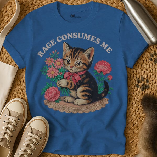 MewTee Blue / S Rage Consumes Me Shirt | Cat Tee