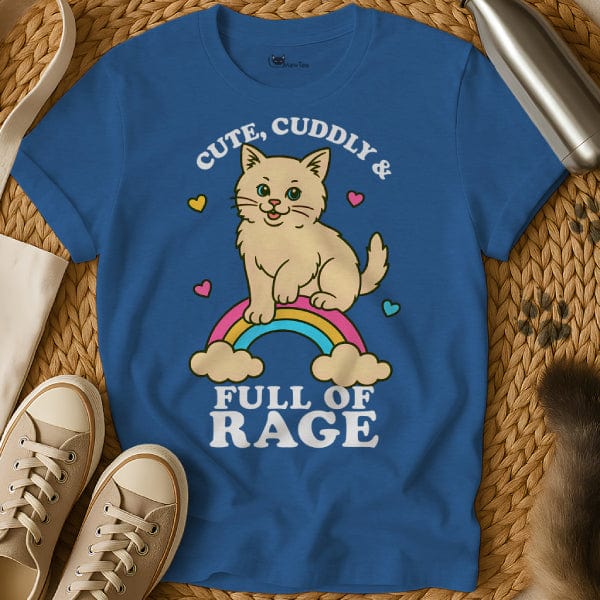 MewTee Blue / S Rage T Shirt | Cat Tee