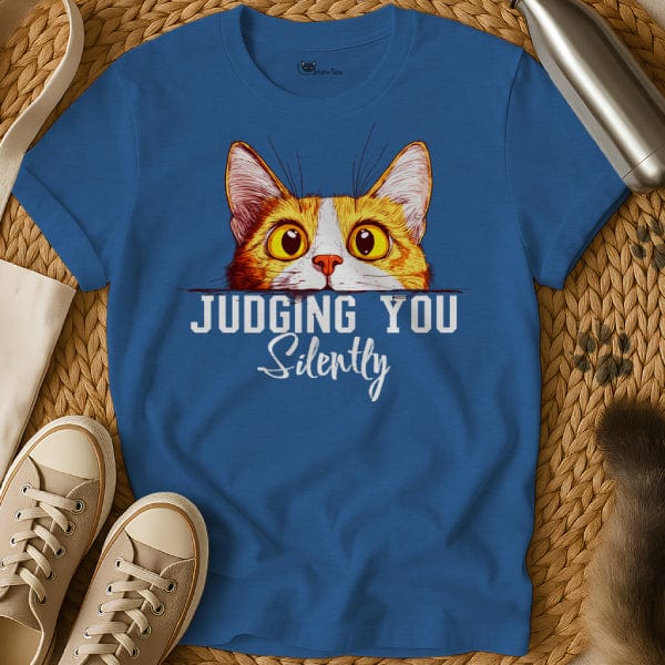 MewTee Blue / S Silently Judging You | Cat Tee