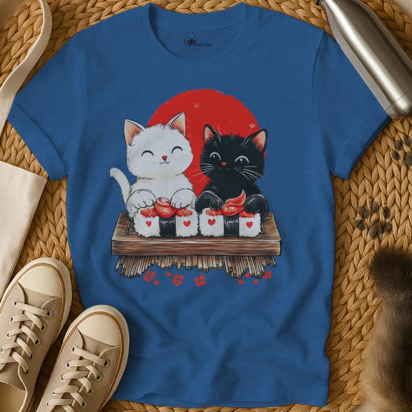 MewTee Blue / S Sushi Cats Shirt | Cat Tee