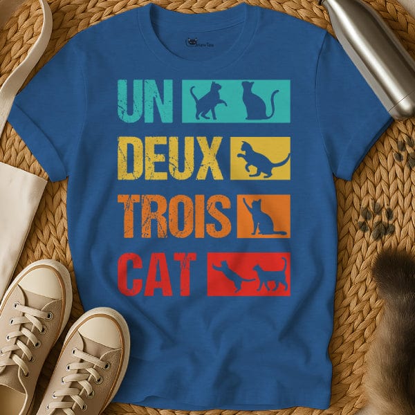 MewTee Blue / S Un Deux Trois Cat Shirt | Cat Tee