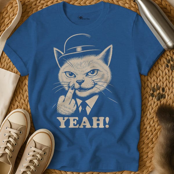 MewTee Blue / S Yeah Shirt | Cat Tee