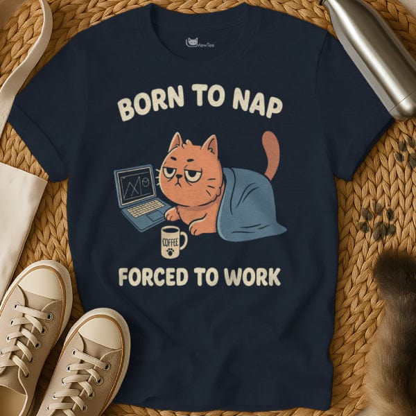 MewTee Born to Forced to | Cat Tee