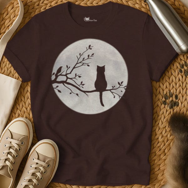 MewTee Dark Chocolate / S Cat Moon | Cat Tee