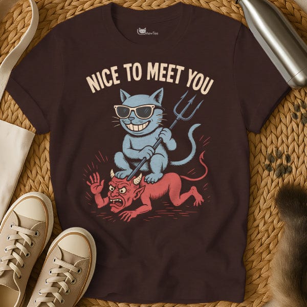 MewTee Dark Chocolate / S Hell T Shirt | Cat Tee