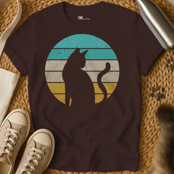 MewTee Dark Chocolate / S Retro Cat Shirt | Cat Tee