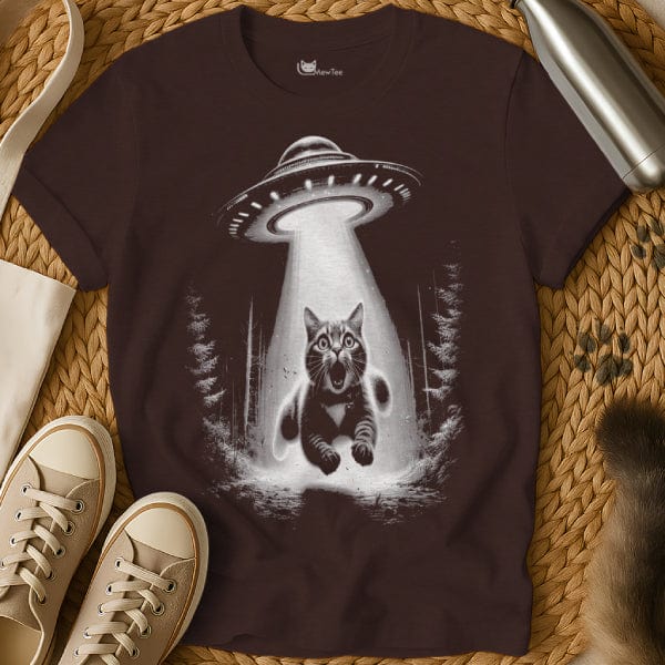 MewTee Dark Chocolate / S UFO Shirt | Cat Tee