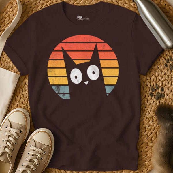 MewTee Dark Chocolate / S Wondering Cat Tee