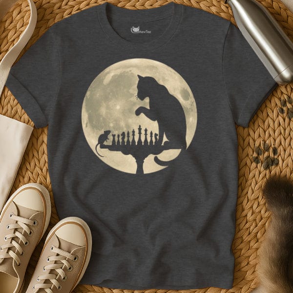 MewTee Dark Heather / S Chess Shirt | Cat Tee