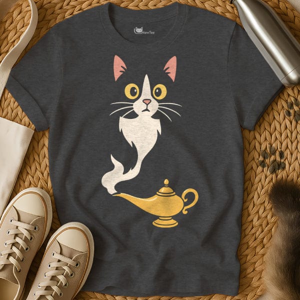 MewTee Dark Heather / S Genie Shirt | Cat Tee