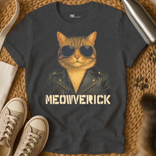 MewTee Dark Heather / S Maverick Shirt | Cat Tee
