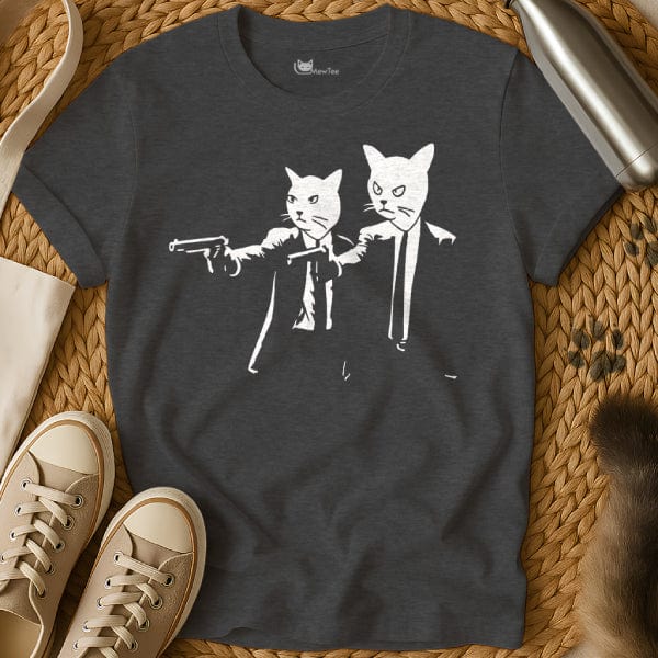 MewTee Dark Heather / S Pulp Fiction Vincent and Jules T Shirt