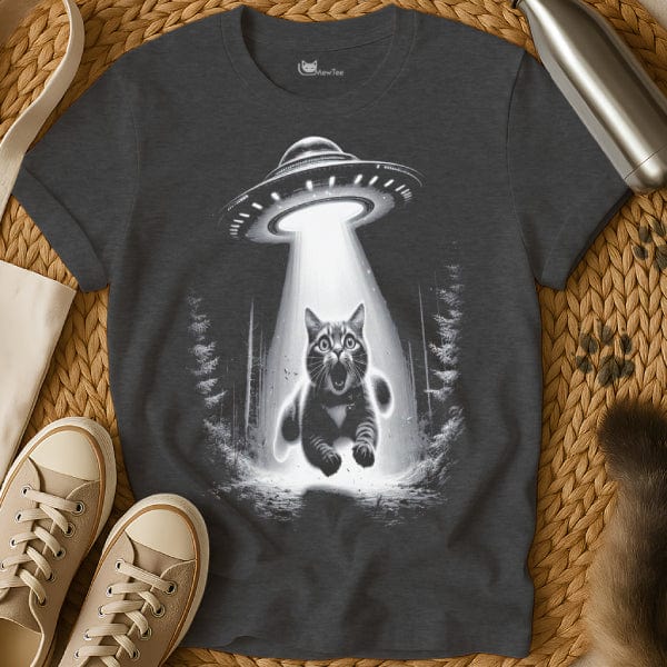MewTee Dark Heather / S UFO Shirt | Cat Tee