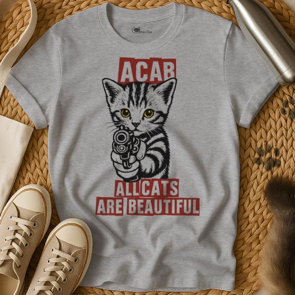 MewTee Gray / S ACAB Shirt | Cat Tee