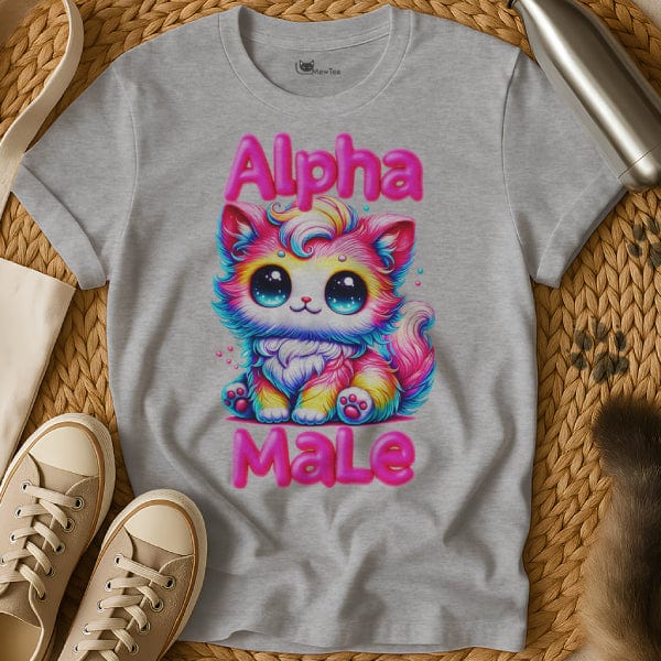 MewTee Gray / S Alpha Male Shirt | Cat Tee