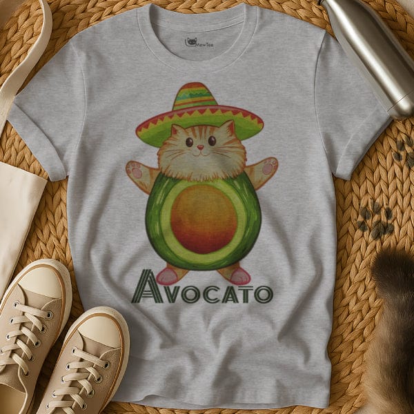 MewTee Gray / S Avocato Shirt | Cat Tee