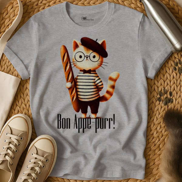 MewTee Gray / S Baguette Shirt | Cat Tee